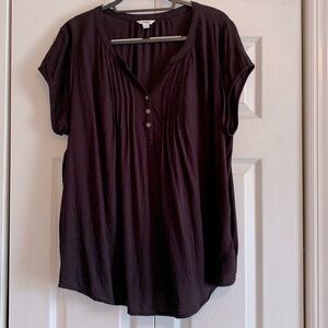 Sonoma , light weight short sleeve blouse top, size XXL, EUC